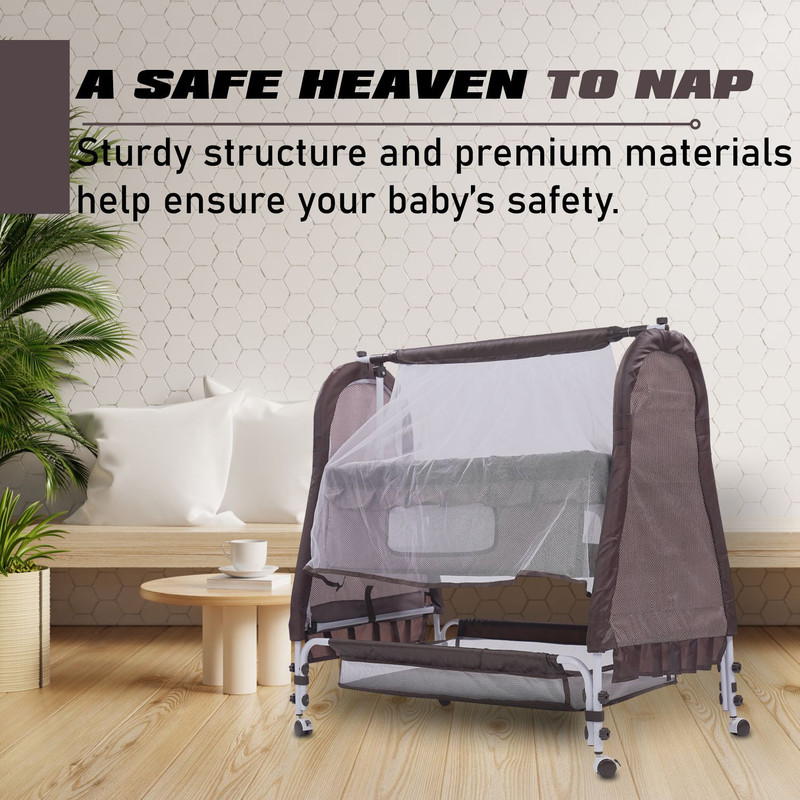 Miss & Chief Luxury JUMBO Comfy Cradle(Brown)