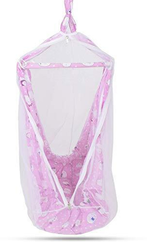 baybee Newborn Baby Swing Hanging Cradle for Baby with Mosquito Net Baby Cradles Swing(Pink)