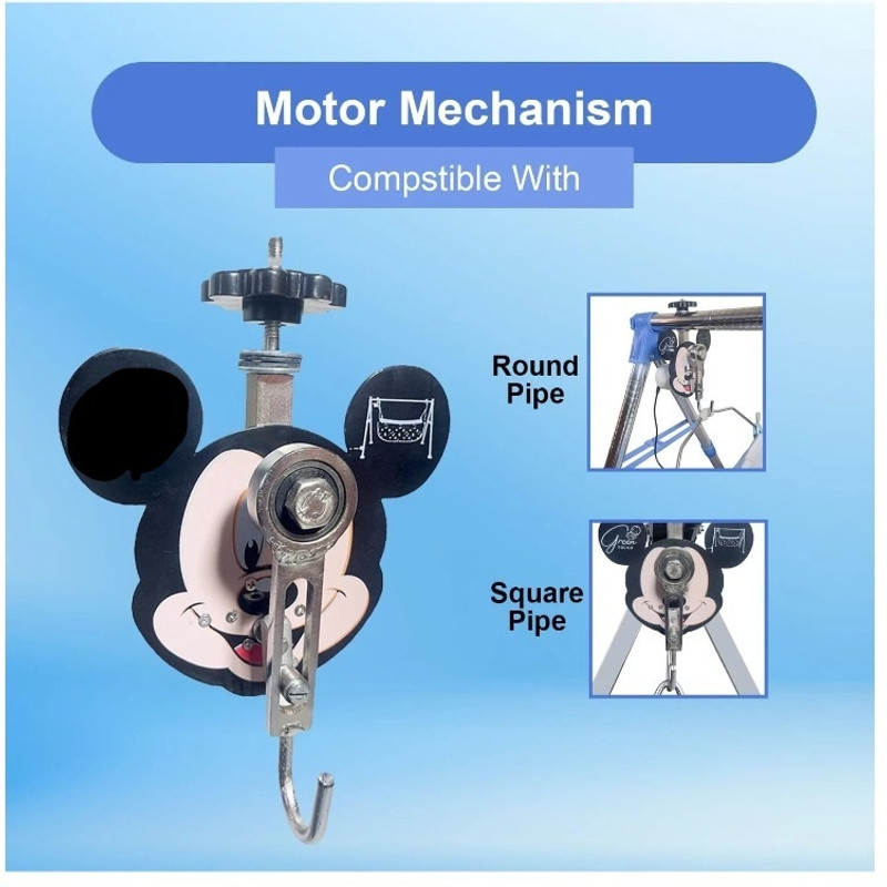 alphasales Automatic Kit ghodiyu/Swing/zoola/Cradle Motor kit Adjustable Speed(Multicolor)