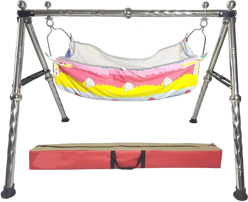 MEENA ENTERPRISES Newborn baby cradle,Baby Cradle with Comfortable Hammock,Foldable baby cradle(Black)