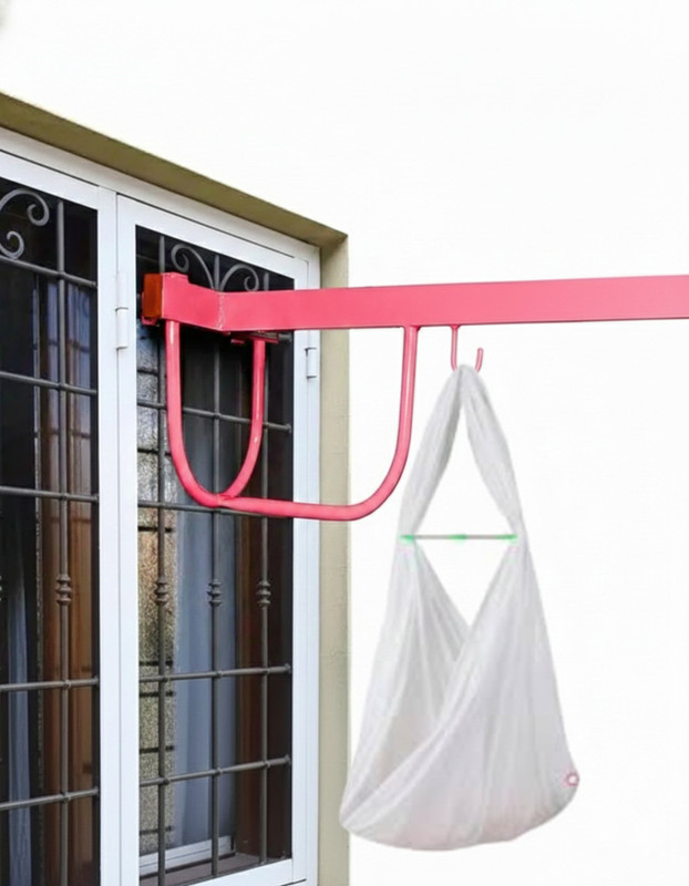 shishe Strong metal window cradle frame(Pink)