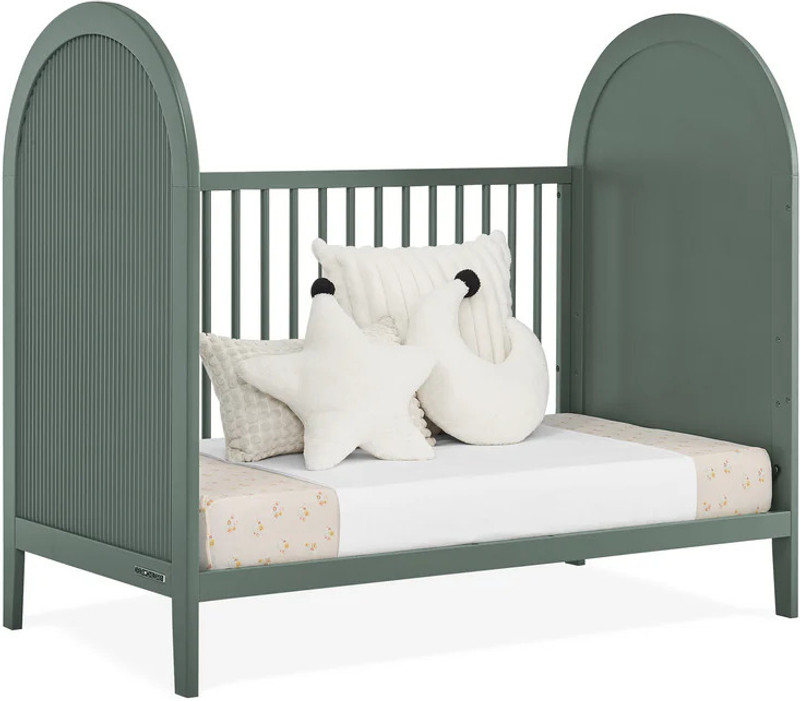 Delta Children #1 USA Eloise 4-in-1 Convertible Baby Crib, Greenguard Gold, Safe & Stylish(Green)