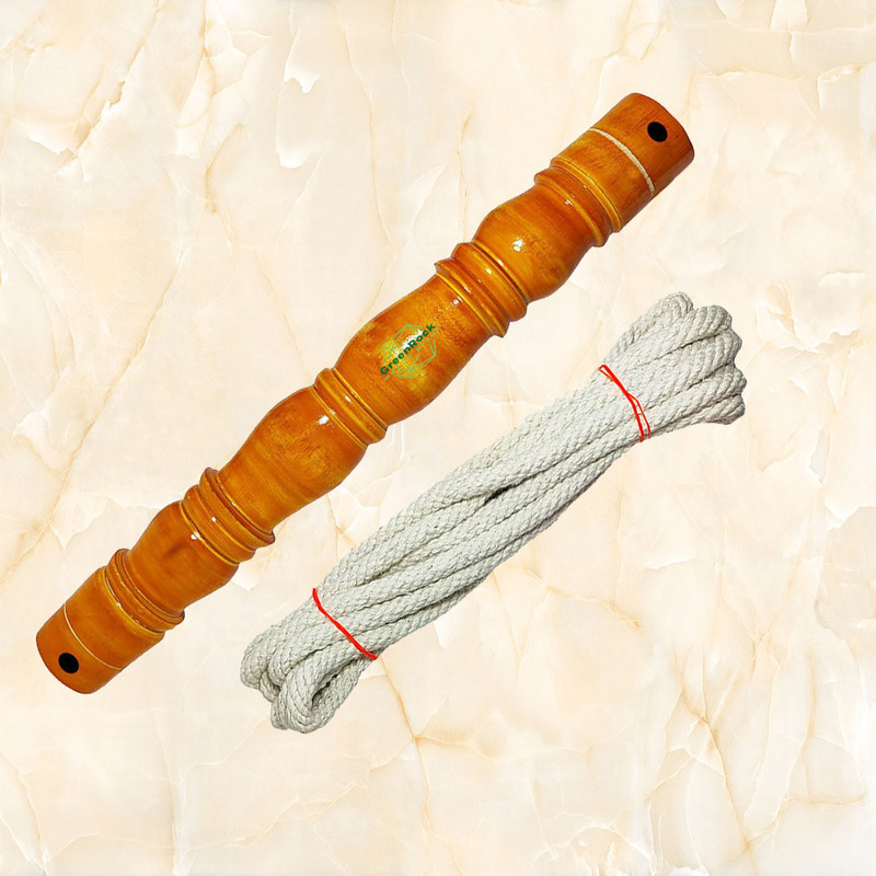 Greenrock Baby thottil kambu, Cradle swing stick with rope for new born baby(Brown)