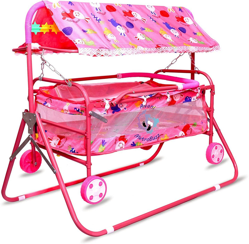 ORA ora cribe and cradle for baby(Pink)