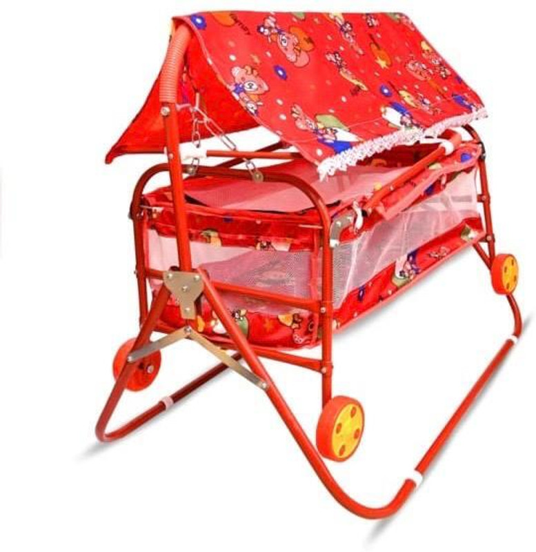 NIRJALA STEEL COMPANY BABY CRADLE__RED___005(Red)