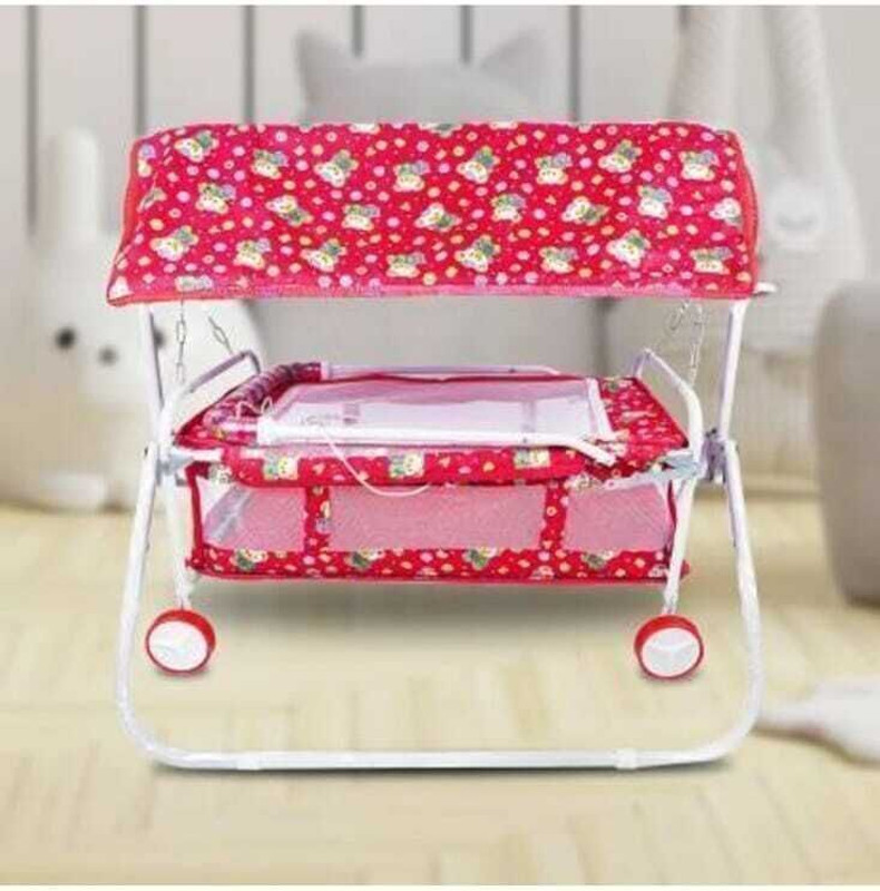 AKSTEEL NEW BORN BABY CRADLE FOR BABY(Red)