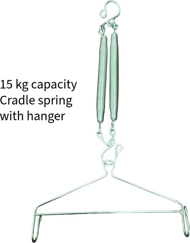 Greenstone 15kg capacity cradle spring with hanger(Silver)