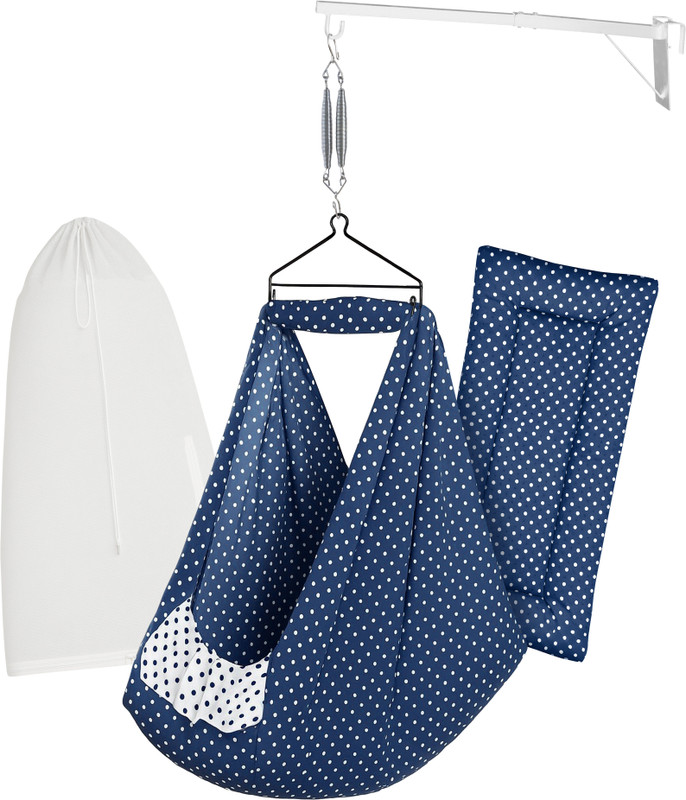 beetot beetot Baby Cradle Swing/Jhula Set Cloth with Bed, Mosquito Net, Spring, Hanger(Black)
