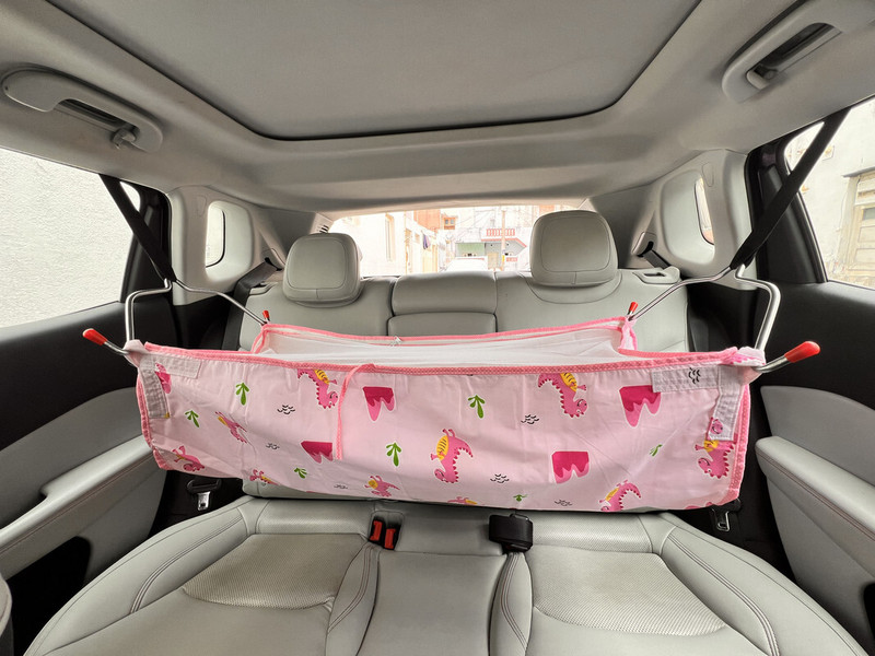 Aamivi Car Cradle Hammock For 0 To 3 Year Baby Comfortable For Travel Comes In Full Set(Multicolor)