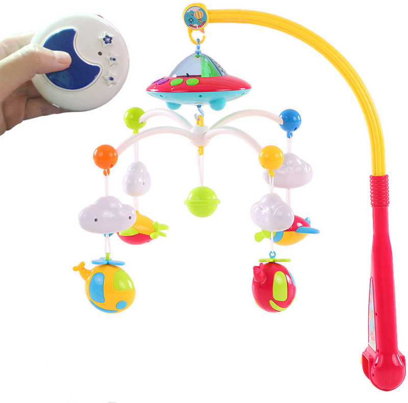 Kiditos Musical Cot Mobile with Battery Operated Rotation 108 Beautiful Songs(Multicolor)