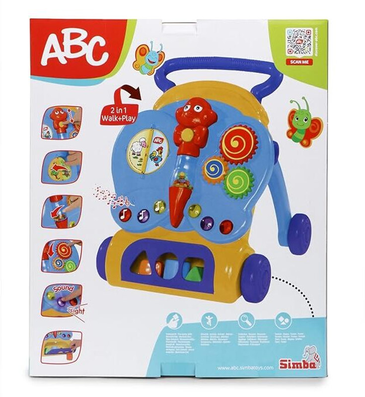 SIMBA ABC Baby Walker Butterfly ActivityToy With Sound Effects For Toddlers Rattle(Multicolor)