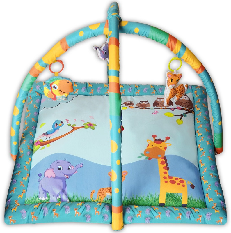 Fayme International Multi Functional Baby Play mat Activity Gym for Baby with Soft Hanging Baby Toys(Multicolor)