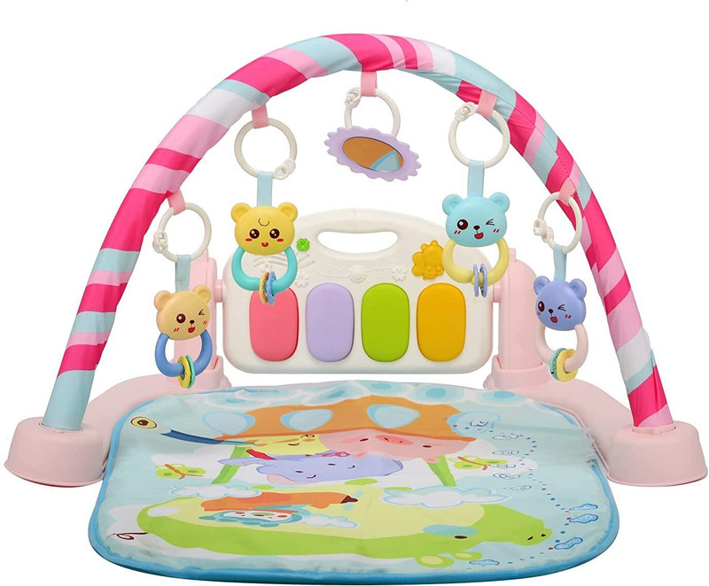 himanshu tex Musical Piano Baby Play Gym Mat Kids Activity Gym Mat with Music and Lights(Multicolor)