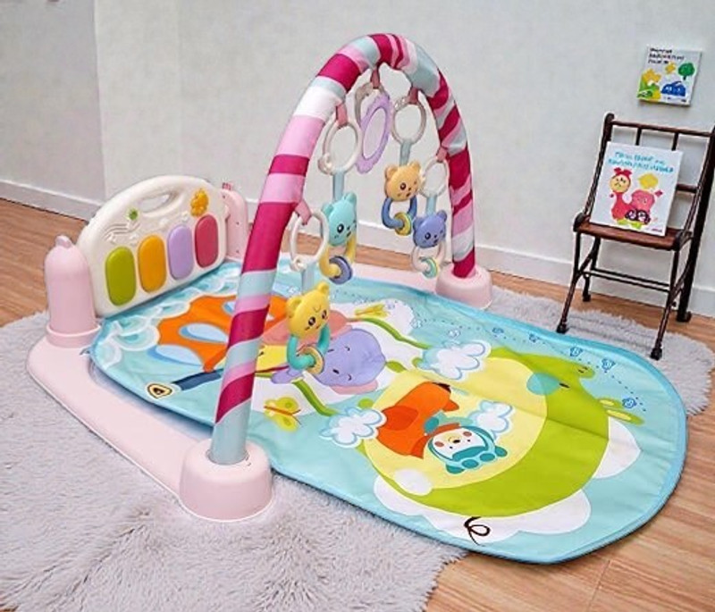 gumiyt Baby Musical Activity Gym Mat with Piano Toy for 0-6-12 Months(Multicolor)