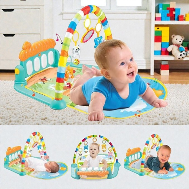 himanshu tex Baby Play Gym Piano Mat Newborn Toys for Boy and Girl Activity Toys(Multicolor)