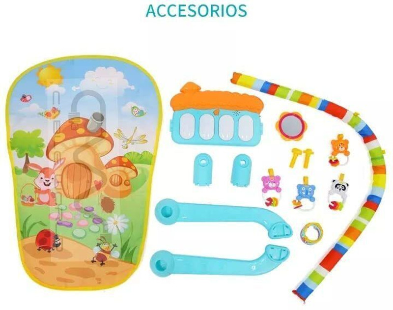 Dorytoys Baby Floor Mat with Piano and Toy Arch for Learning & Entertainment-78(Multicolor)