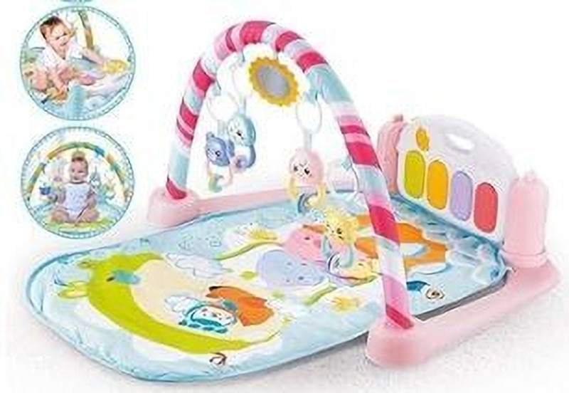 ASHOOJATEX Piano Gym Mat for Kid with Animal Sound Effect and Music Mode Gym & Fitness Rack(Multicolor)