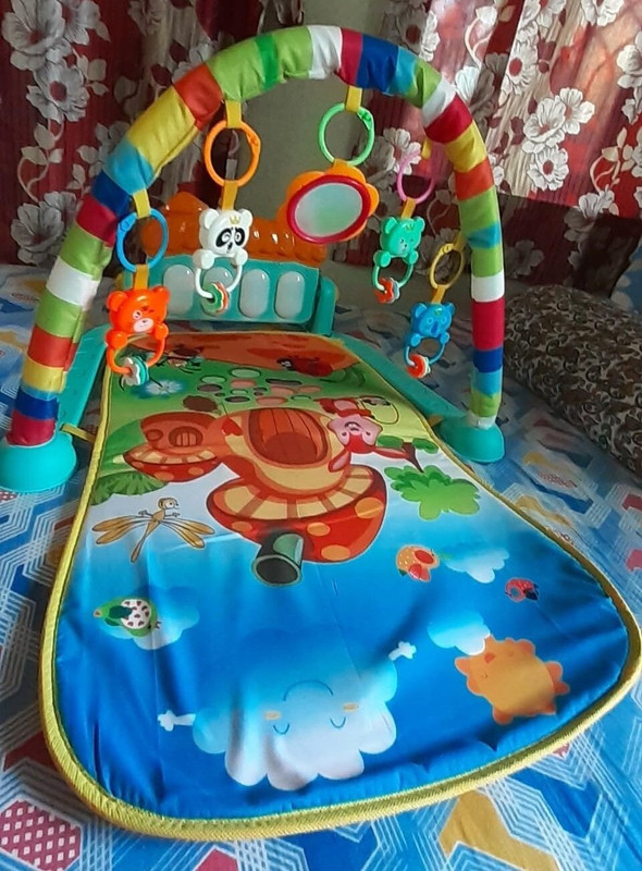 Ruffo Best Baby Piano Gym Mat for Tummy Time & Motor Skill Development(Multicolor)
