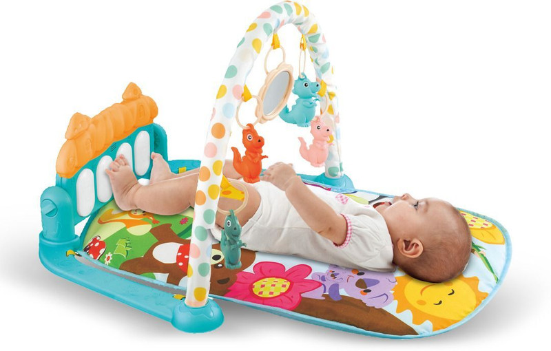 BUMTUM Baby Activity Playmat Kick & Play Musical Gym Piano(Multicolor)