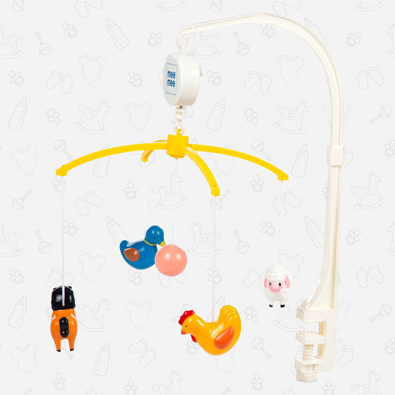 MeeMee Musical Animal Cot Mobile(Multicolor)