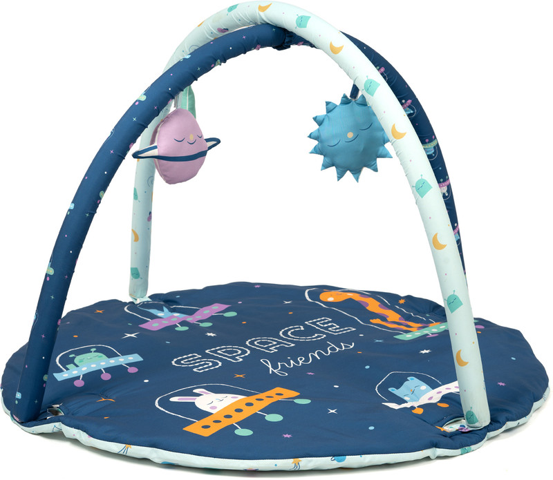 TIDY SLEEP Baby Play Gym | 4 Detachable Toys, | Space Friends(Blue)