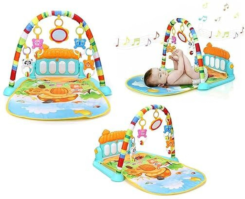 gumiyt Tummy Time Play Gym for Newborn Baby, Infant Crawling Mat Toy(Multicolor)