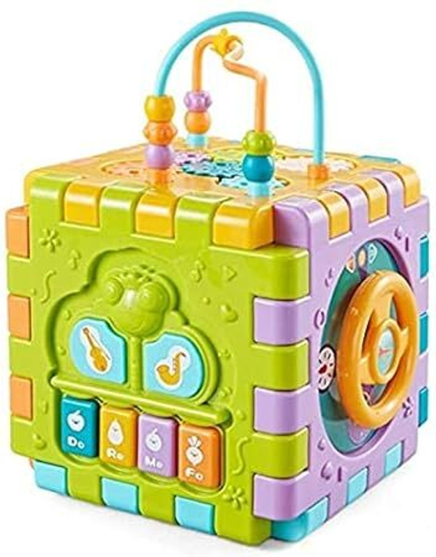 AEXONIZ TOYS Activity Cube Multipurpose Play Centre for Toddlers and Kid 007(Multicolor)