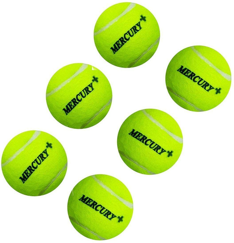 Mercury Plus Light Weight Cricket Rubber Tennis Balls Standard Bail(Pack of  6)