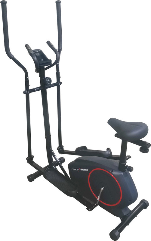 cosco fitness Elliptical Trainer for Home Gym Use Non-Skid Foot Pedal, Big LCD Display Cross Trainer(Black)