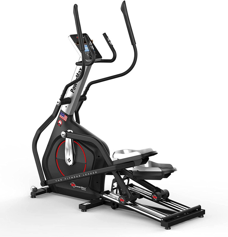 Powermax Fitness EC-1800 Commercial Elliptical with Adjustable Stride Length Cross Trainer(Black)