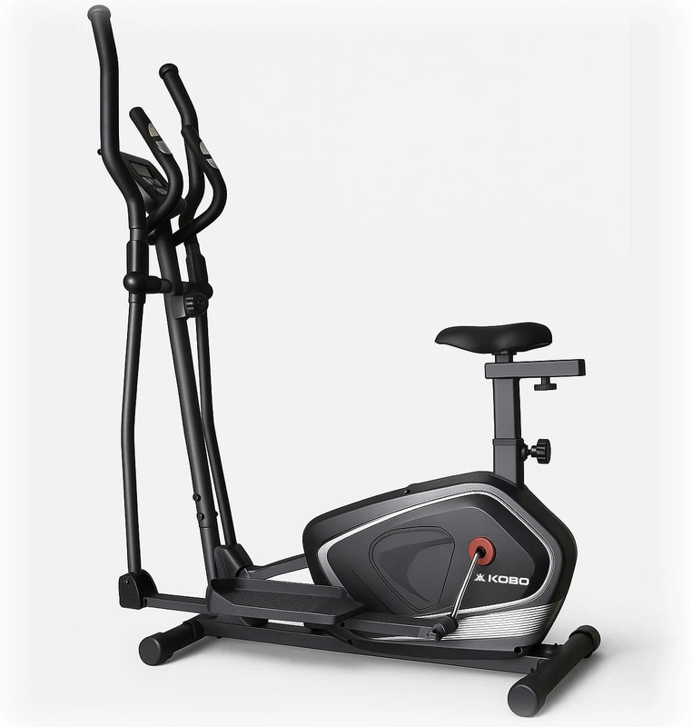 KOBO Cross Trainer Elliptical Bike With 6 Kg Flywheel Cross Trainer(Black)