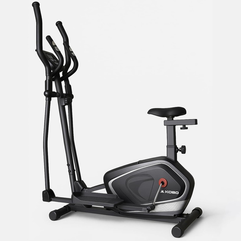 KOBO Elliptical Cross Trainer for Home with 5 Kg Flywheel | Full Body Cardio Machine Cross Trainer(Multicolor)