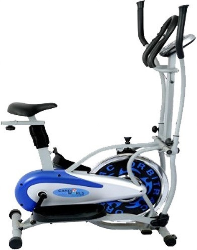 Cardio World Orbitrack CW 2095, Elliptical exerciser & Seat for Cycling Cross Trainer Cross Trainer(Blue, White, Black, Silver)