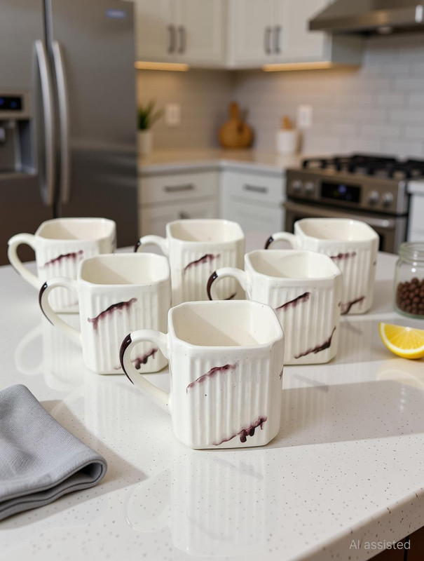 love unlimited Pack of 6 Bone China Premium Tabyahoo italian shushil-03(White, Cup Set)