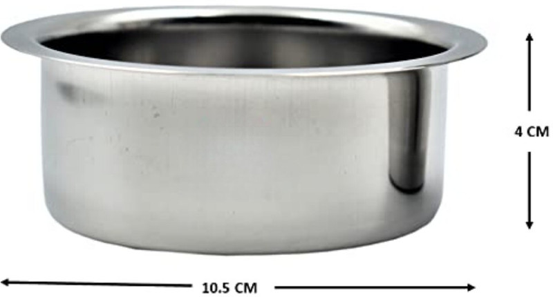 CHILLATAI Pack of 5 Stainless Steel Stainless Steel Traditional Dabara/Coffee Dabara (230 ml Capacity)(Steel, Saucer)