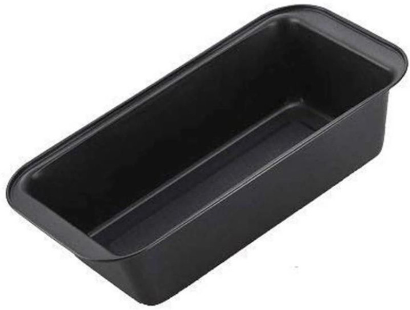 EcomHome Rectangle Cake Aluminium Cupcake/Muffin Mould 1 Cupcake Maker(Black, Non-stick Coating)