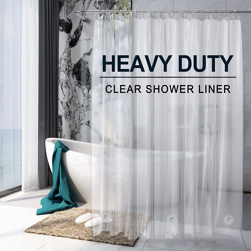 Pop Shade 214 cm (7 ft) Door PVC Transparent Curtain Single Curtain(Transparent, Plain)