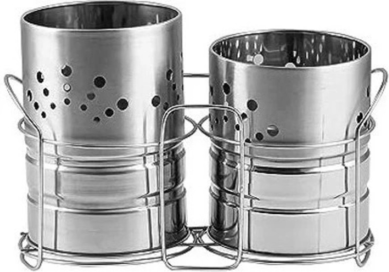 KOKO Line Empty Cutlery Holder Case(silver Holds 30 Pieces)