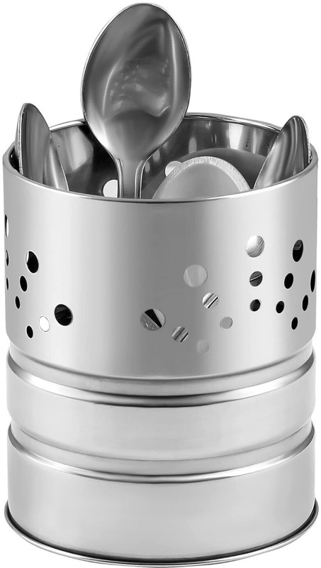 buybuddy Empty Cutlery Box Case(Steel Holds 100 Pieces)