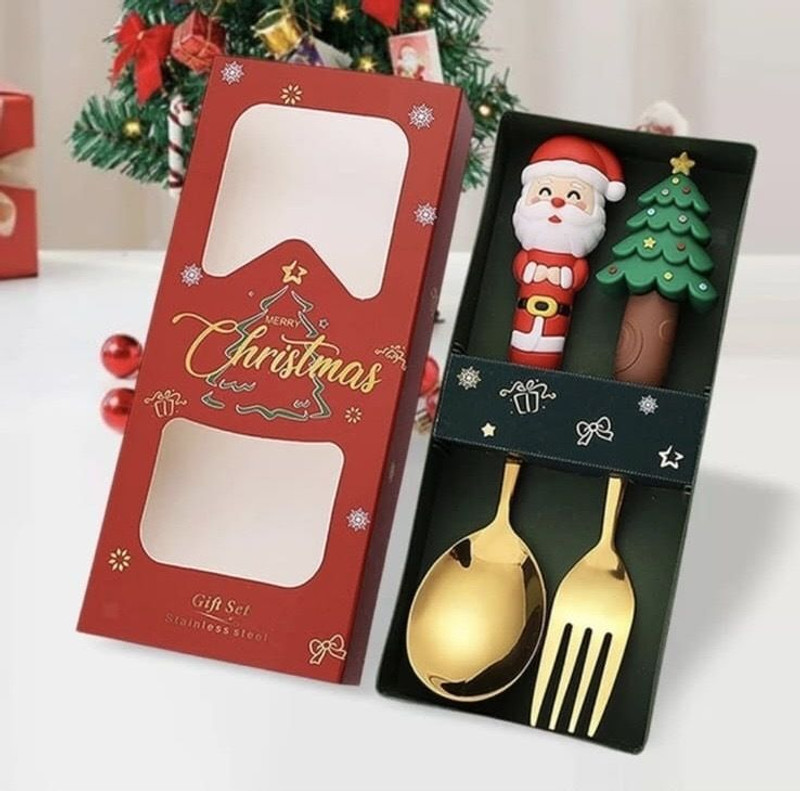 SBR fashions Empty Cutlery Box Case(Gold Holds 2 Pieces)