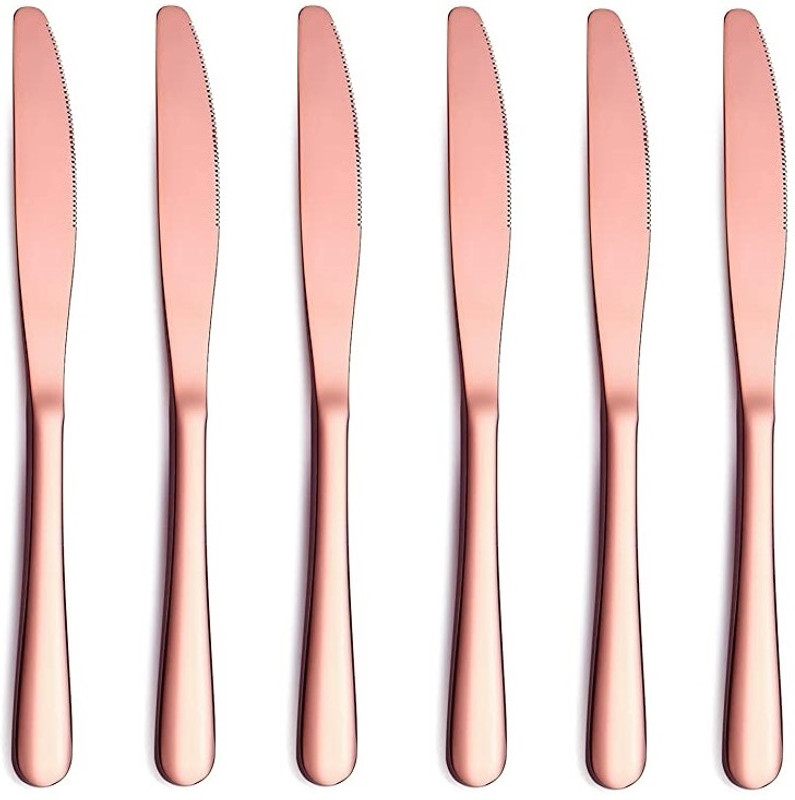 Star Work Stainless Steel Fruit Knife, Butter Spreader, Bread Knife, Cheese Knife, Table Knife Set(Pack of 6)