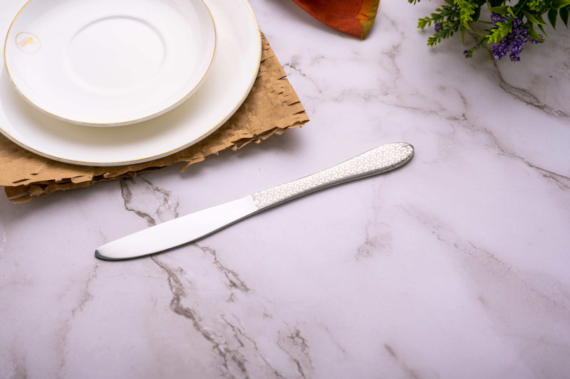 Le Casa Rose Bud AP Knife | 100% Food Grade Stainless Steel With ISO Certification | Stainless Steel Bread Knife, Butter Spreader, Cheese Knife, Dessert Knife Set(Pack of 6)