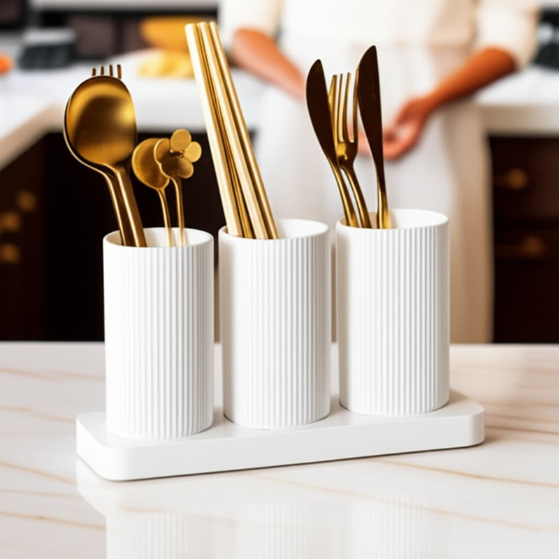 Sumoware Cutlery Holder – Spoon, Knife, Fork, Chopstick Organizer Box for Kitchen Disposable Plastic Cutlery Set(Pack of 1)