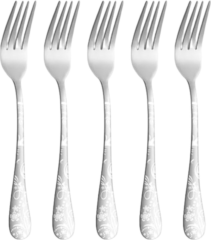 KitchEase Silverware Table Spoons Set | 4-Pcs Flatware for Dinner, Party | Sterling Silver Stainless Steel Cutlery Set(Pack of 4)