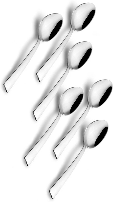 FNS International Montavo by FnS Casper Stainless Steel Baby Spoon (Set of 6) for Home and Kitchen Stainless Steel Cutlery Set(Pack of 6)