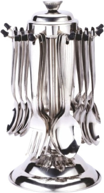FLYUP "Elegant Stainless Steel Cutlery Set with Rotating Stand" Stainless Steel Cutlery Set(Pack of 3)