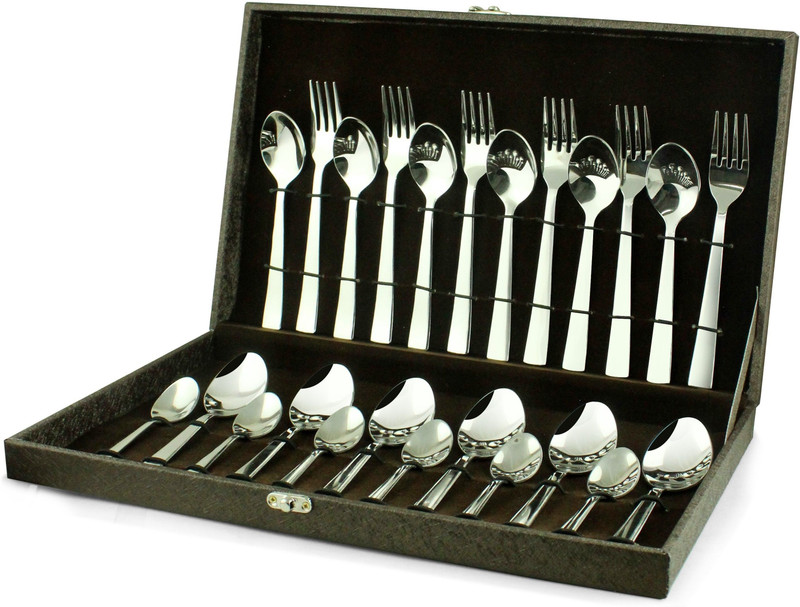MOPERYOK Slimline 24 Pcs "Heavy Gauge" Cutlery Set with Storage Gift Box- Stainless Steel Cutlery Set(Pack of 24)