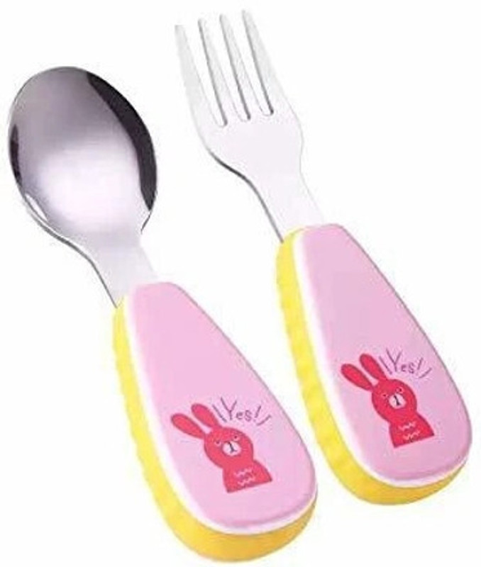 CherryBox Kids Cutlery Set Steel Cutlery Set(Pack of 3)