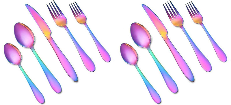 HENIJ Kitchen Stainless Steel Cutlery Set for Dinning Table Dinnerware, Tableware Stainless Steel Cutlery Set(Pack of 20)