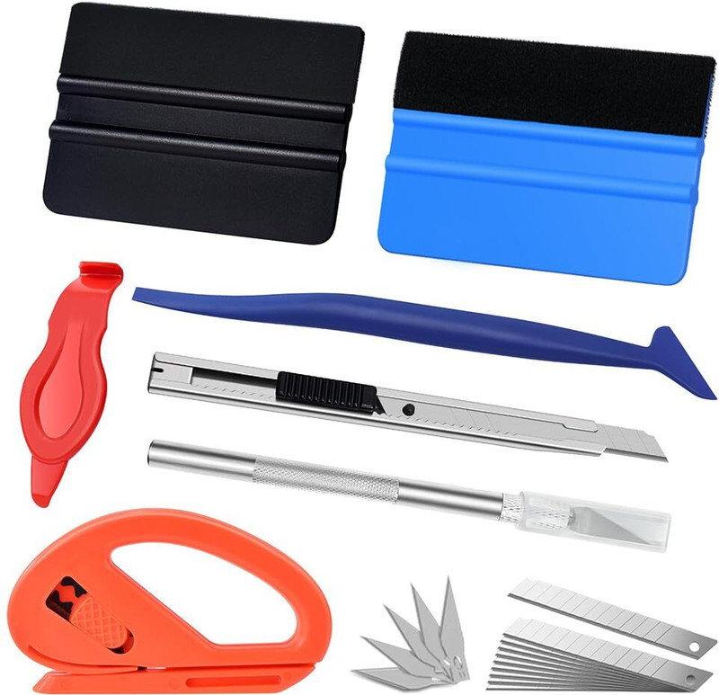 Zibuyu Car Window Tint Removal Tools Multipurpose Set Vehicle Tool Kit